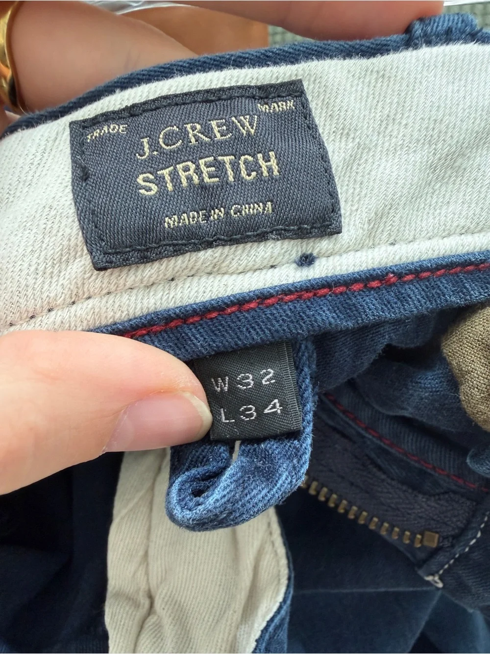 J.Crew Stretch Chino Pants Navy Blue Men’s W32 L34